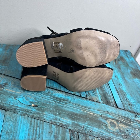 Emilie Karston Faux Suede Lace Up Heels Size 36 - Picture 8 of 10